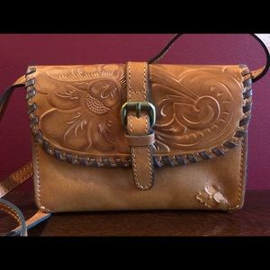 Small Patricia Nash Leather Crossbody Purse